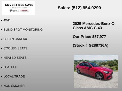 MANUFAKTUR Patagonia Red Metallic 2025 Mercedes-Benz AMG C 43 4MATIC