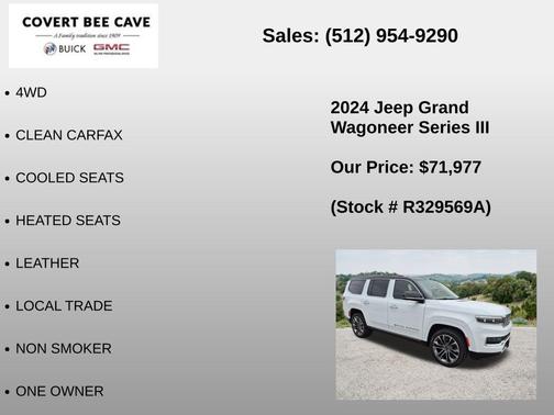 Bright White Clearcoat 2024 Jeep Grand Wagoneer Series III 4x4