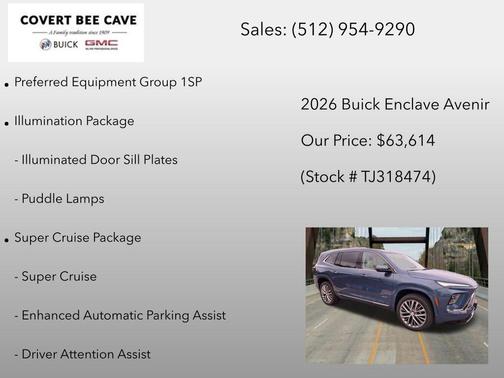 Ocean 2026 Buick Enclave Avenir FWD