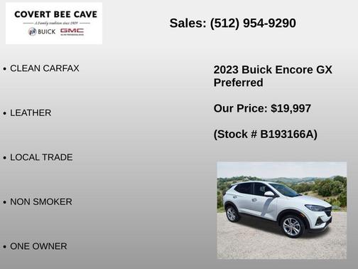 Summit White 2023 Buick Encore GX Preferred