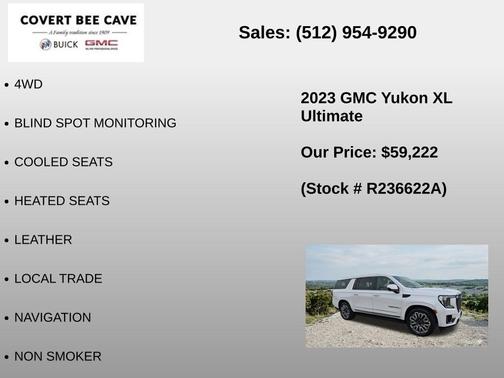 White Frost Tricoat 2023 GMC Yukon XL Denali Ultimate