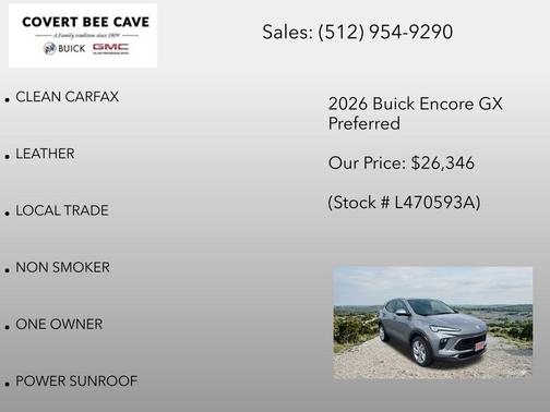 Moonstone Gray Metallic 2026 Buick Encore GX Preferred