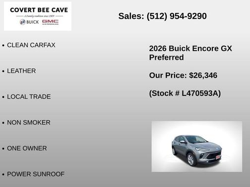 Moonstone Gray Metallic 2026 Buick Encore GX Preferred