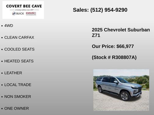 Sterling Gray Metallic 2025 Chevrolet Suburban 4WD Z71