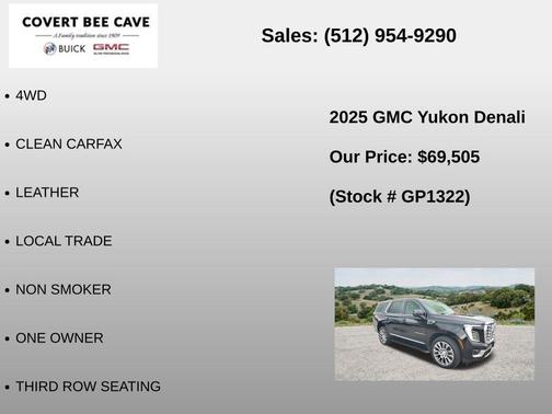 Onyx Black 2025 GMC Yukon Denali