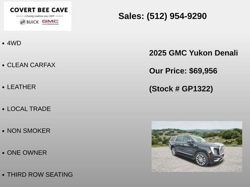 Onyx Black 2025 GMC Yukon Denali