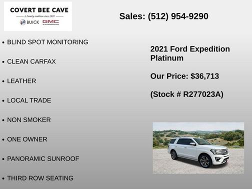 Star White Metallic Tri-Coat 2021 Ford Expedition Platinum