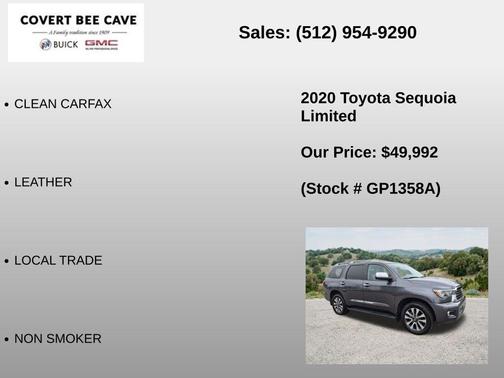Magnetic Gray Metallic 2020 Toyota Sequoia Limited