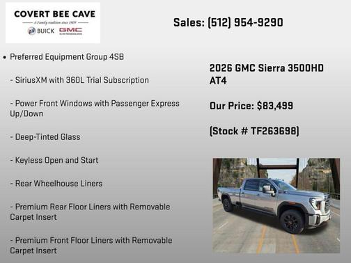 Sterling 2026 GMC Sierra 3500 AT4