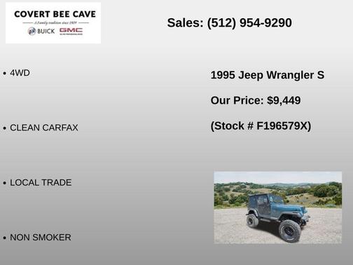 Green 1995 Jeep Wrangler S