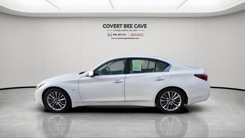 Pearl White 2019 INFINITI Q50 3.0t LUXE