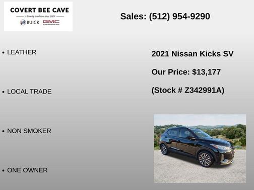 Super Black 2021 Nissan Kicks SV