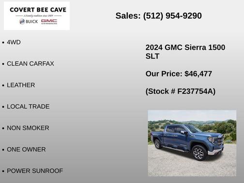Downpour Metallic 2024 GMC Sierra 1500 SLT