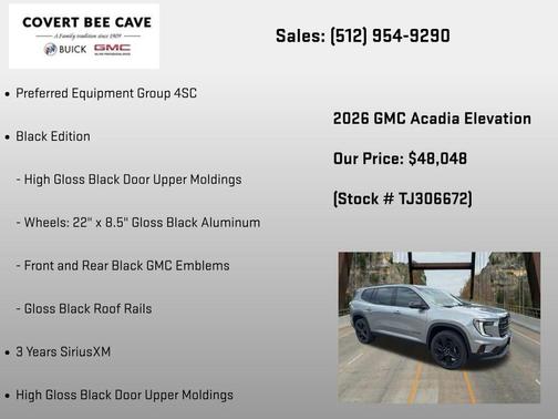 Sterling 2026 GMC Acadia Elevation FWD