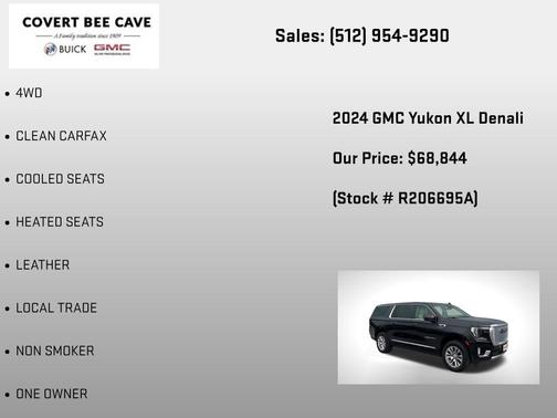 Onyx Black 2024 GMC Yukon XL Denali