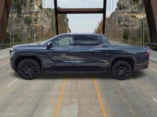 Deep Ocean Metallic 2026 GMC Sierra EV Standard Range Elevation