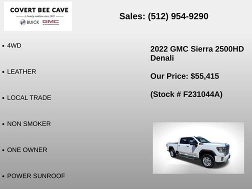 White Frost 2022 GMC Sierra 2500 Denali