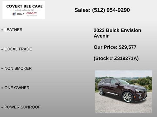 Garnet 2023 Buick Envision Avenir FWD