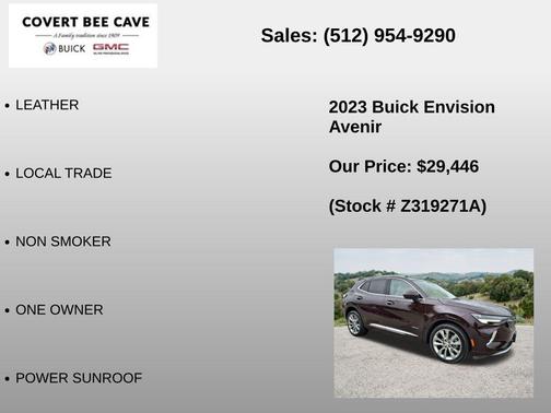 Garnet 2023 Buick Envision Avenir FWD