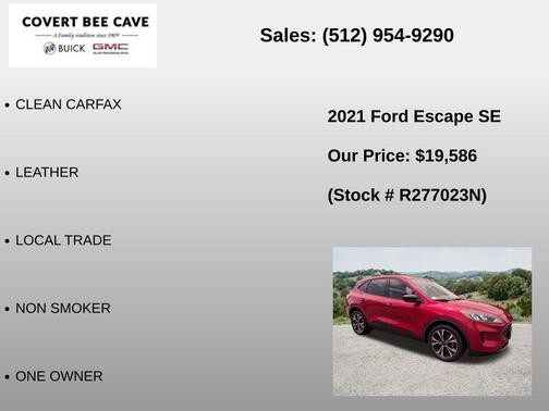 Rapid Red Metallic Tinted Clearcoat 2021 Ford Escape SE