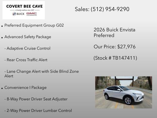 Summit White 2026 Buick Envista Preferred FWD