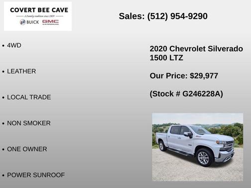 Pearl 2020 Chevrolet Silverado 1500 LTZ
