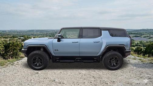 Neptune Blue Matte 2024 GMC HUMMER EV SUV 3X