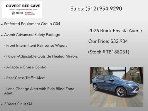 Ocean 2026 Buick Envista Avenir FWD