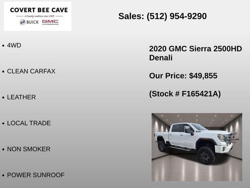 White Frost 2020 GMC Sierra 2500 Denali