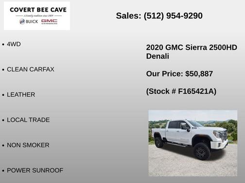 White Frost 2020 GMC Sierra 2500 Denali