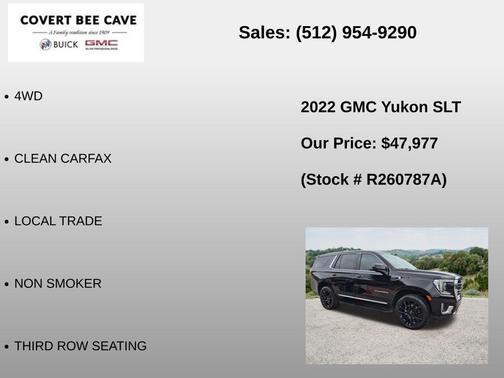 Onyx Black 2022 GMC Yukon SLT