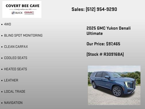 Downpour Metallic 2025 GMC Yukon Denali Ultimate