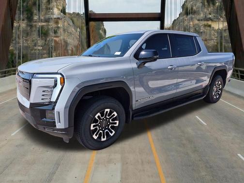 Thunderstorm Gray 2026 GMC Sierra EV Extended Range Elevation