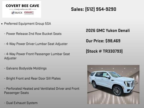 White 2026 GMC Yukon Denali