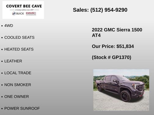 Titanium Rush Metallic 2022 GMC Sierra 1500 AT4