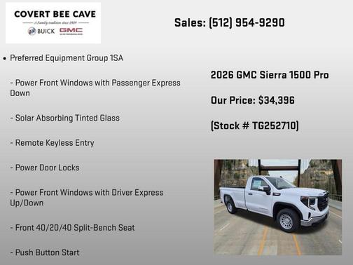 Summit White 2026 GMC Sierra 1500 Pro