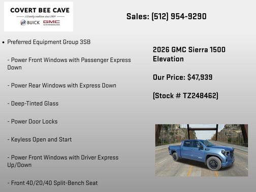 Downpour Met 2026 GMC Sierra 1500 Elevation