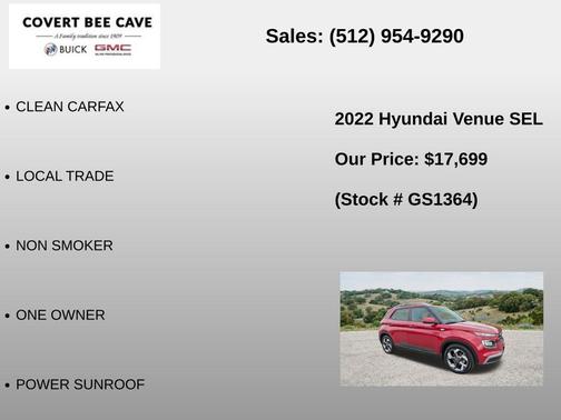 Scarlet Red Pearl 2022 Hyundai VENUE SEL