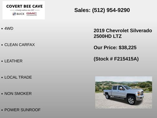Silver Ice Metallic 2019 Chevrolet Silverado 2500 LTZ