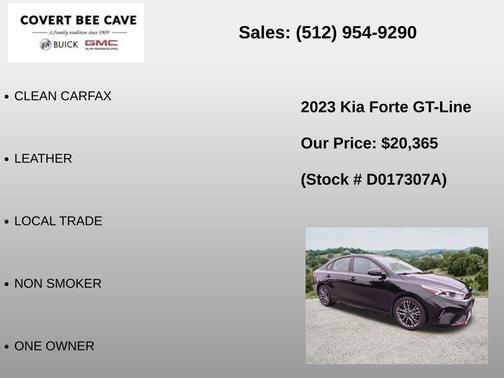 Aurora Black 2023 Kia Forte GT-Line
