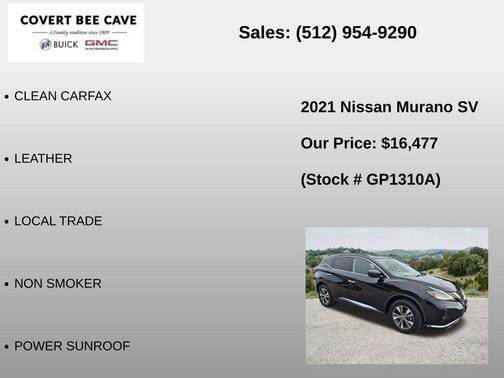 Magnetic Black Pearl 2021 Nissan Murano SV FWD
