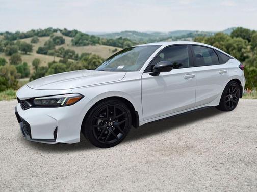 Platinum White Pearl 2025 Honda Civic Sport