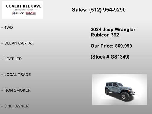 Anvil Clear Coat 2024 Jeep Wrangler Rubicon 392