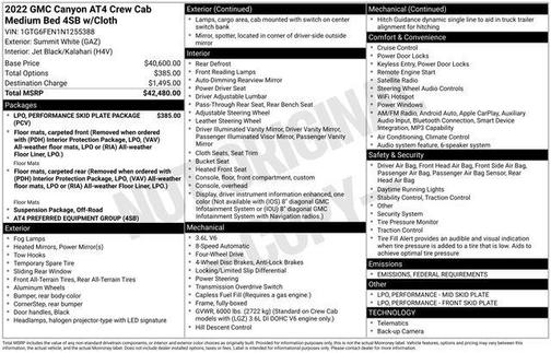 2022 GMC Canyon AT4 w/Cloth