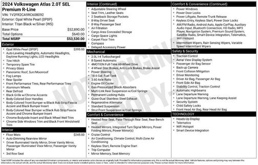 2024 Volkswagen Atlas 2.0T SEL Premium R-Line