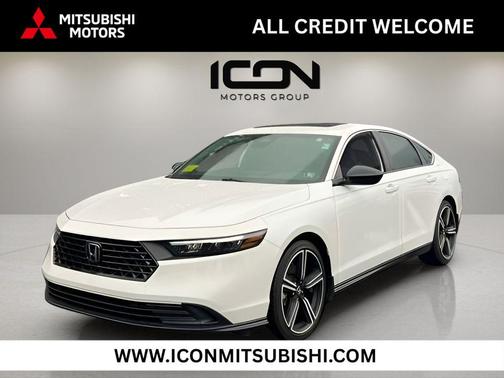 Platinum White Pearl 2023 Honda Accord Hybrid Sport
