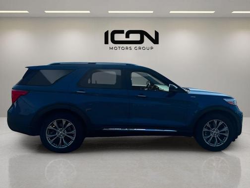 Infinite Blue Metallic Tinted Clearcoat 2021 Ford Explorer Limited