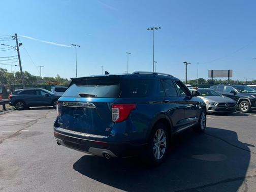 Infinite Blue Metallic Tinted Clearcoat 2021 Ford Explorer Limited
