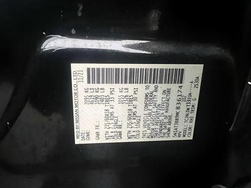 Super Black 2021 Nissan Rogue SV