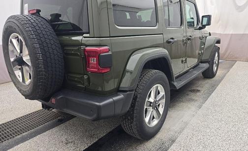 Sarge Green Clearcoat 2023 Jeep Wrangler 4-Door Sahara